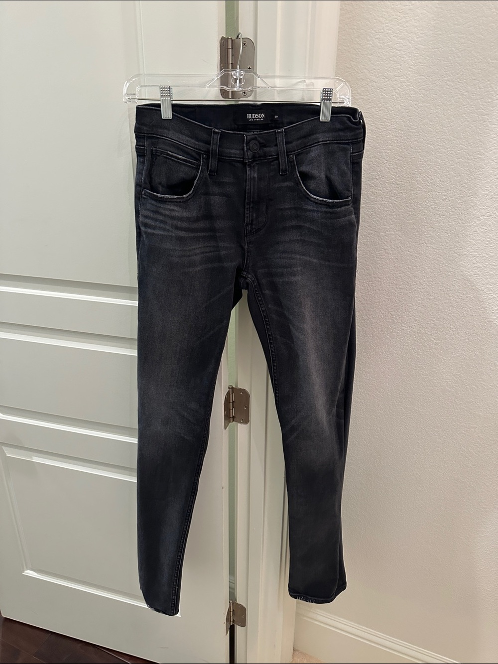 Hudson Jeans Men's Washed Black Skinny Jeans